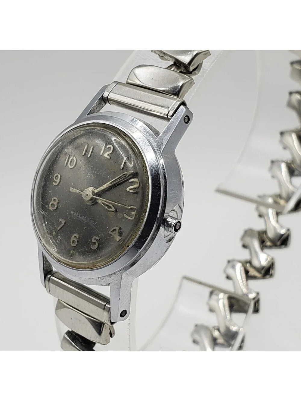 Vintage Timex Water Resistant Womens Watch 23mm For Parts Or Repair